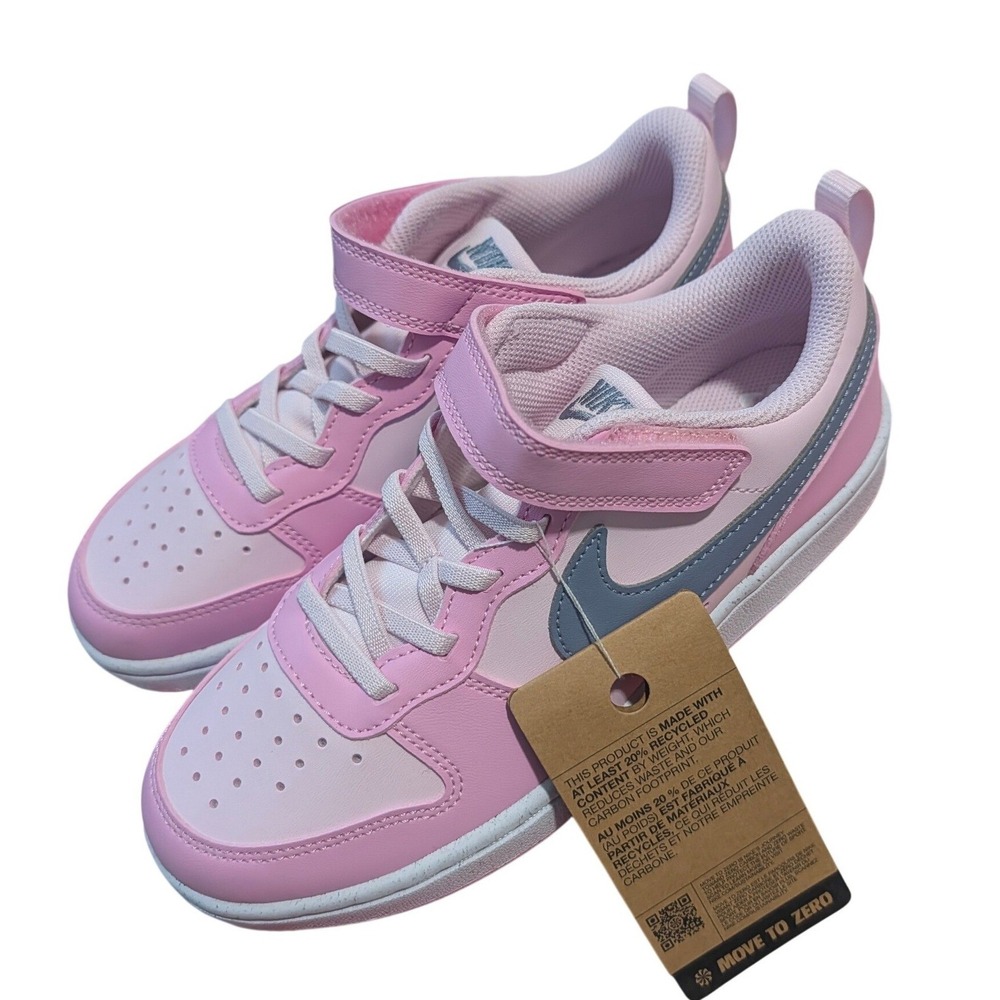 Nike Court Borough Low Recraft PS Pink Foam Ashen Slate Kids Size 3Y NEW in Box